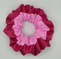 Raspberry Ripple Double Edge Scrunchie