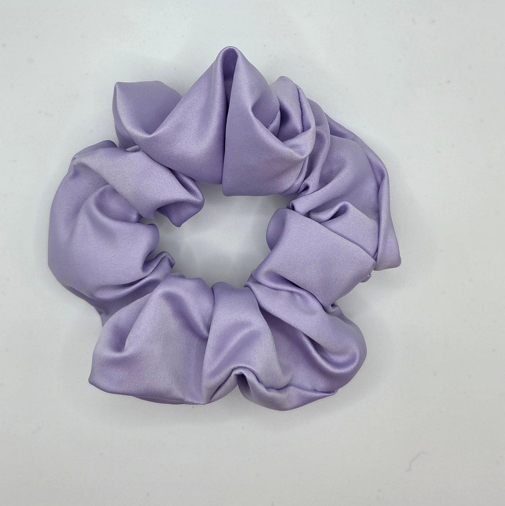 Lilac Think Satin Scrunchie